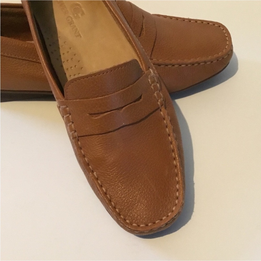 OLIVER GRANT LEATHER LOAFERS SOME BED FOOT CUSHION RUBBER SOLE EURO SIZE 38 - Picture 12 of 15